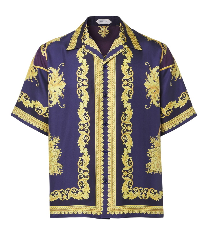 Photo: Versace Barocco silk twill shirt