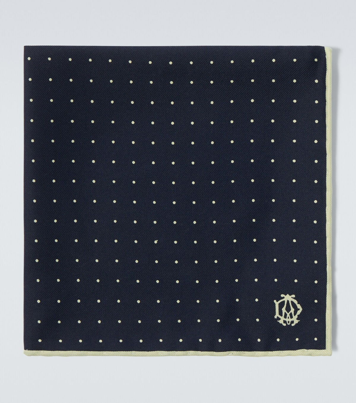 Dunhill Polka-dot silk scarf