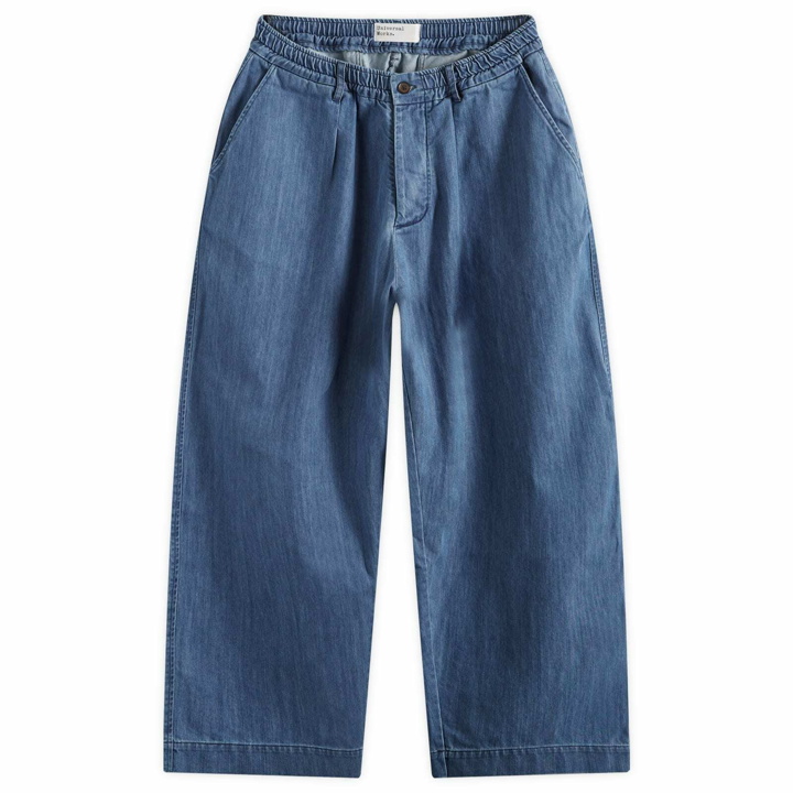 Photo: Universal Works Men's Denim Oxford Pants in Indigo