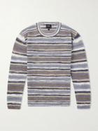 A.P.C. - Hector Striped Knitted Sweater - Gray