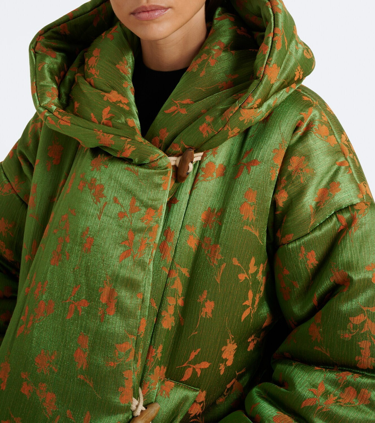 Dries Van Noten Floral puffer jacket