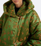 Dries Van Noten Floral puffer jacket