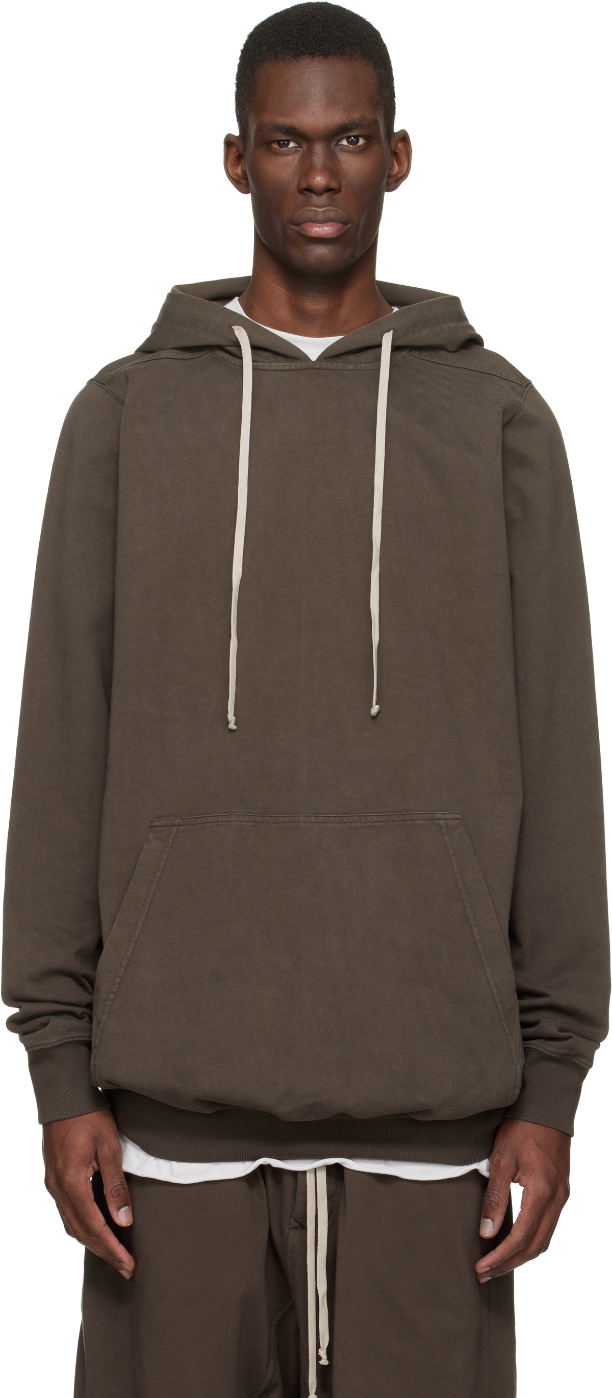 Rick Owens DRKSHDW Black Zipped Hustler Hoodie Rick Owens Drkshdw