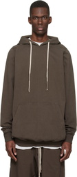 Rick Owens DRKSHDW Brown Temple Pullover Hoodie