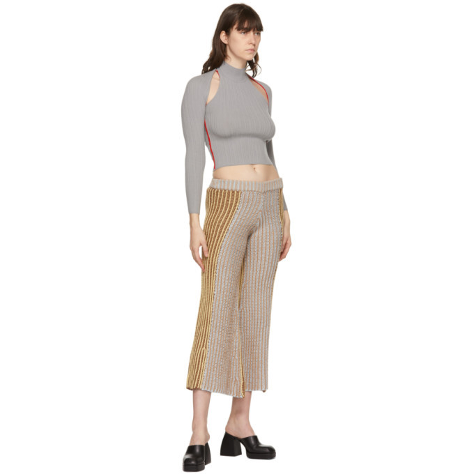 Eckhaus Latta Multicolor Alpaca Knit Culotte Lounge Pants Eckhaus Latta