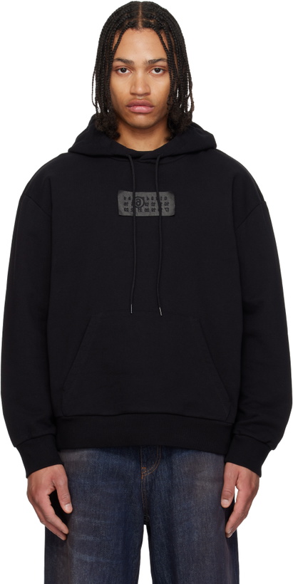 Photo: MM6 Maison Margiela Black Logo Patch Hoodie