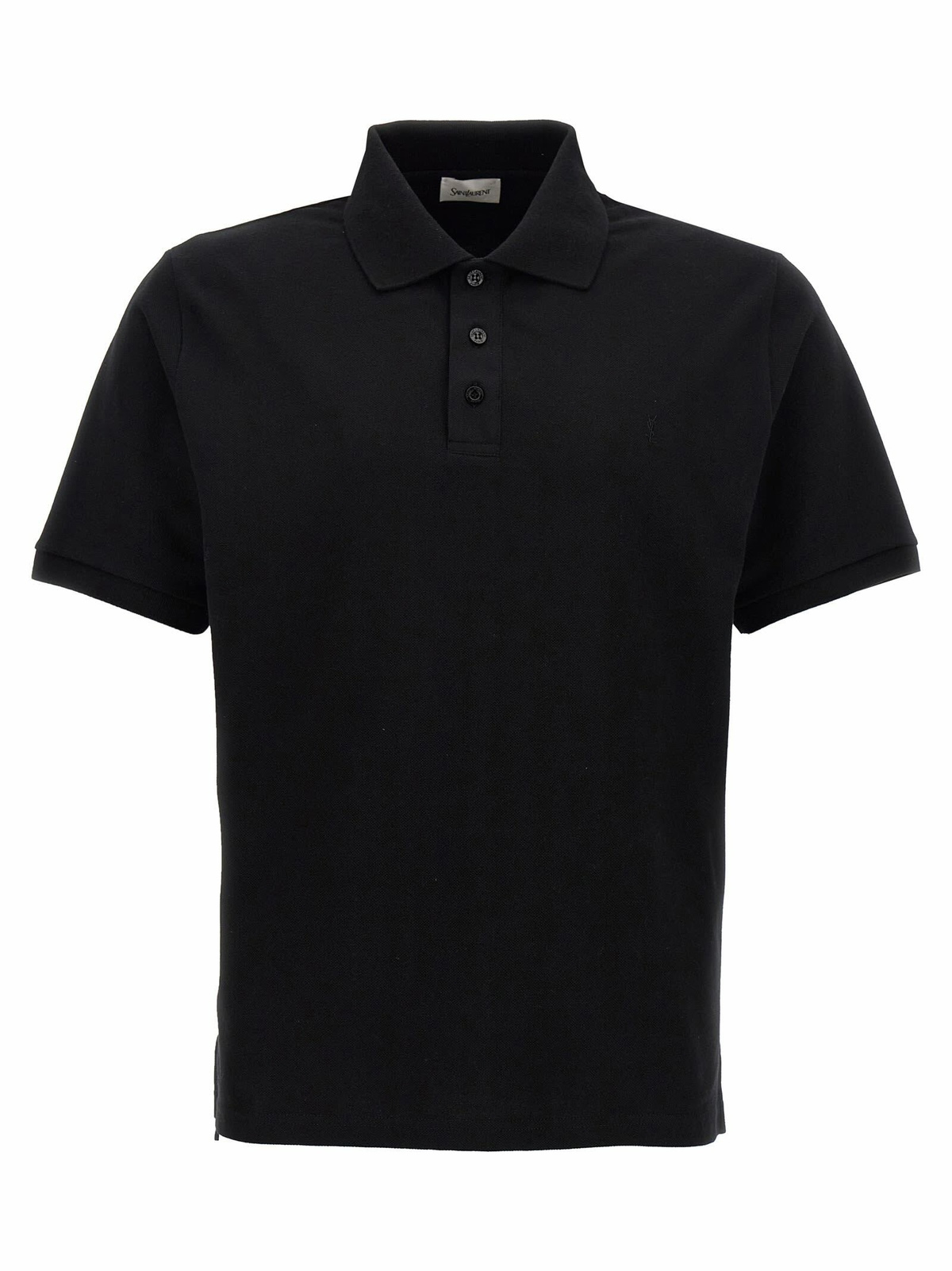 Saint Laurent Silver Sequin Boxy Polo Saint Laurent