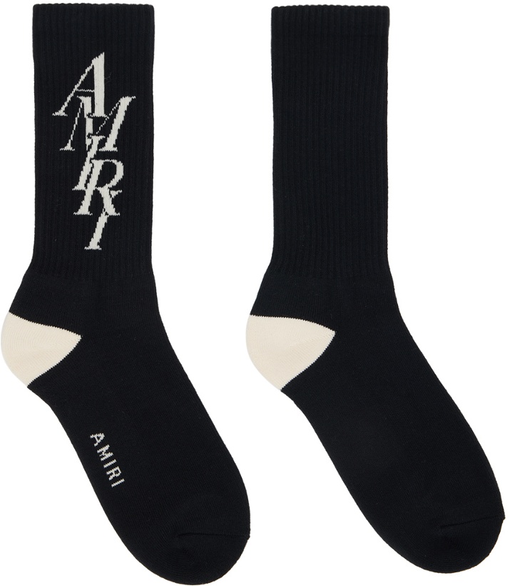 Photo: AMIRI Black Stack Socks