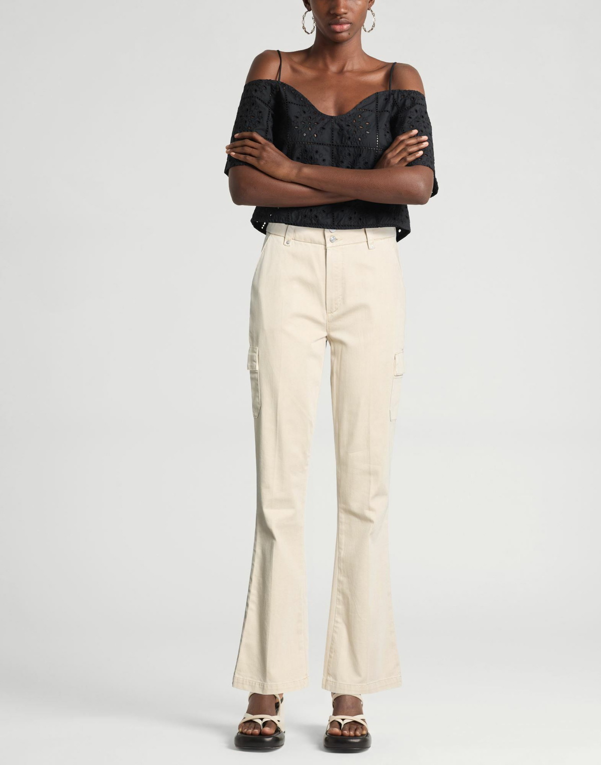 Paige Womens Pants in Beige