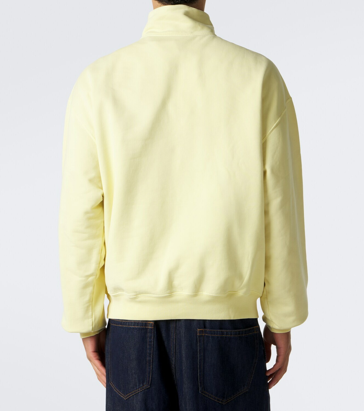 Jacquemus Gros Grain cotton fleece half-zip sweatshirt