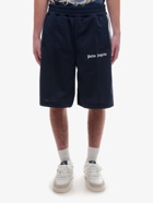 Palm Angels Bermuda Shorts Blue   Mens