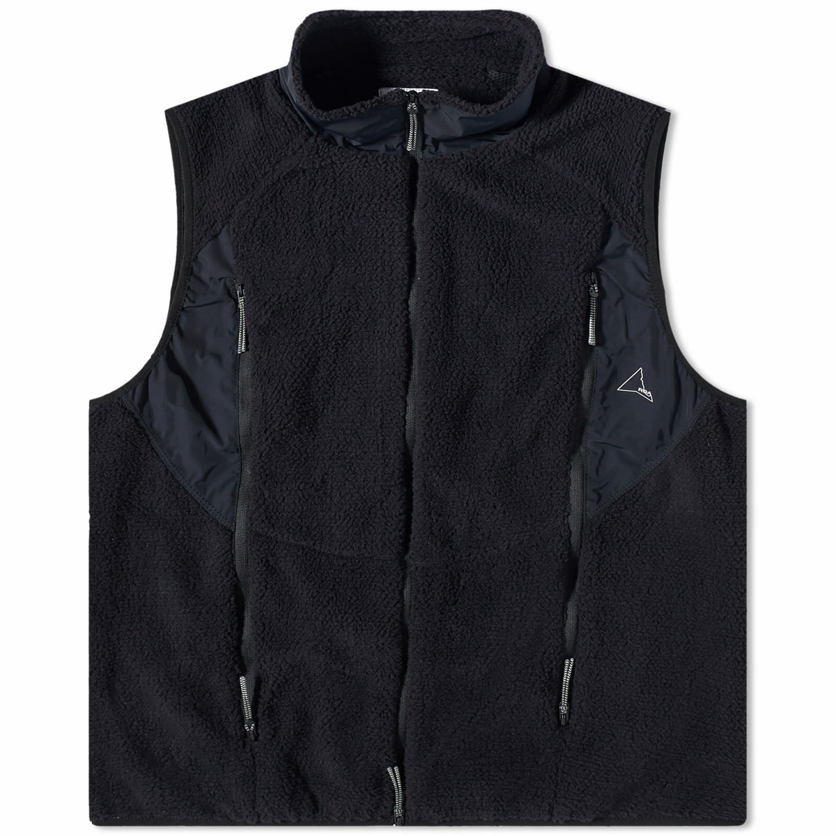 ROA Men's Polar Fleece Vest in Black ROA