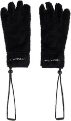 and wander Black High Loft Fleece Gloves