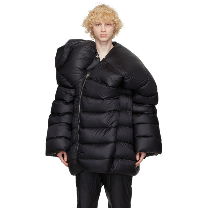 Photo: Rick Owens Black Moncler Edition Down Hikoville Coat