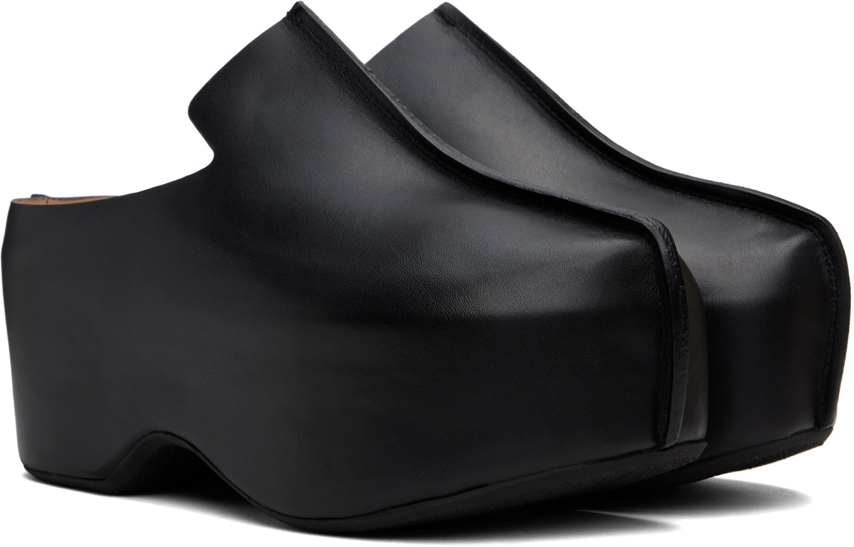 JW Anderson Black Leather Platform Slip-on Loafers JW Anderson display picture 1