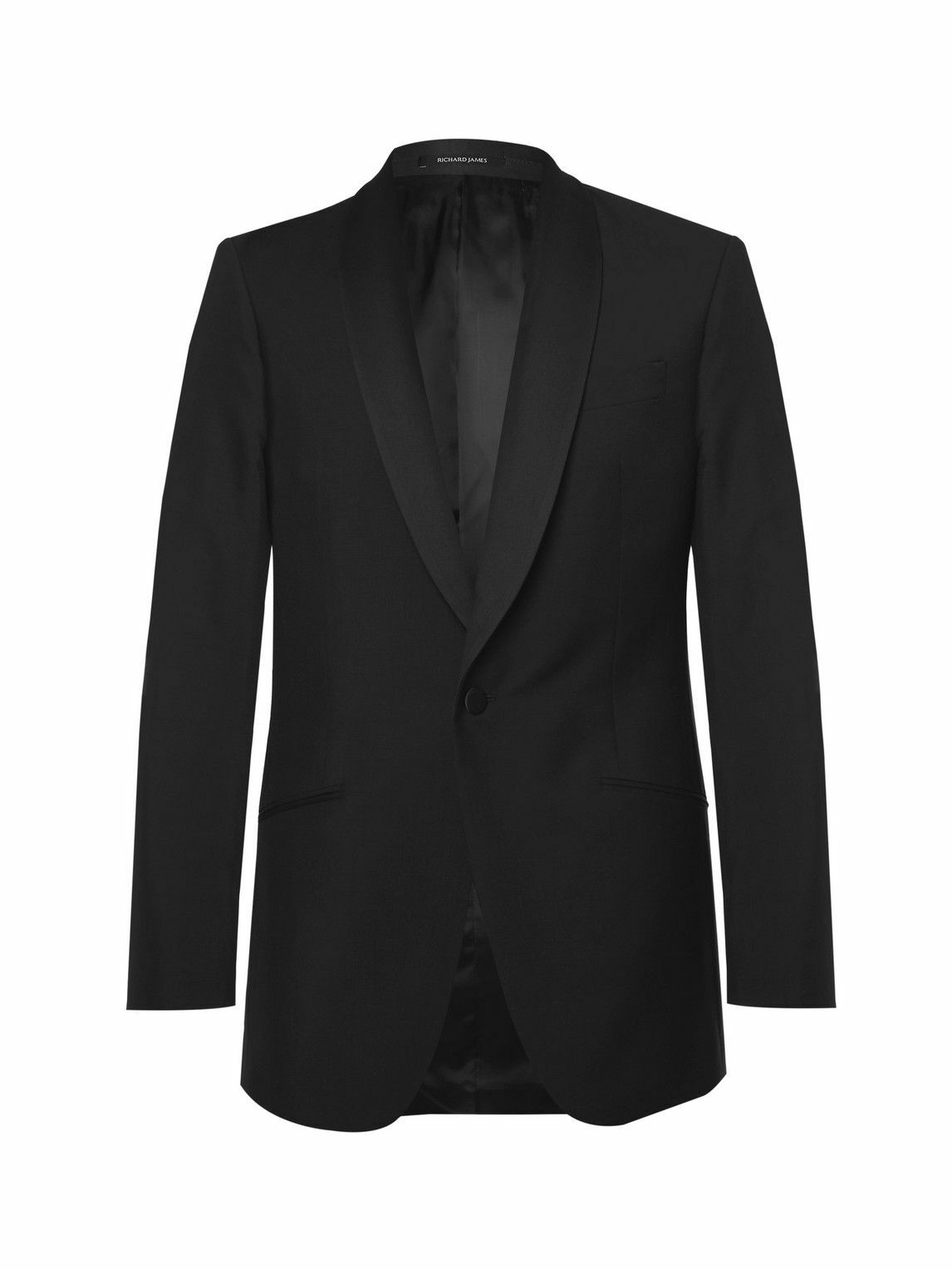Richard James - Black Slim-Fit Wool and Mohair-Blend Tuxedo Jacket ...