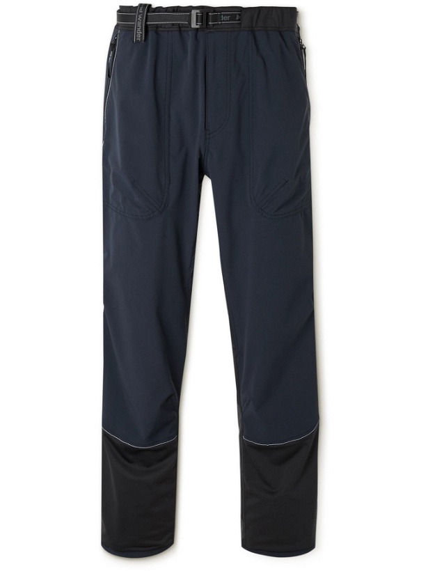 Photo: And Wander - Colour-Block ZGRAV Shell Belted Trousers - Blue