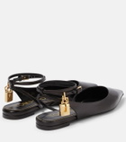 Tom Ford - Padlock leather ballet flats