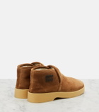 Miu Miu Shearling-lined suede boots
