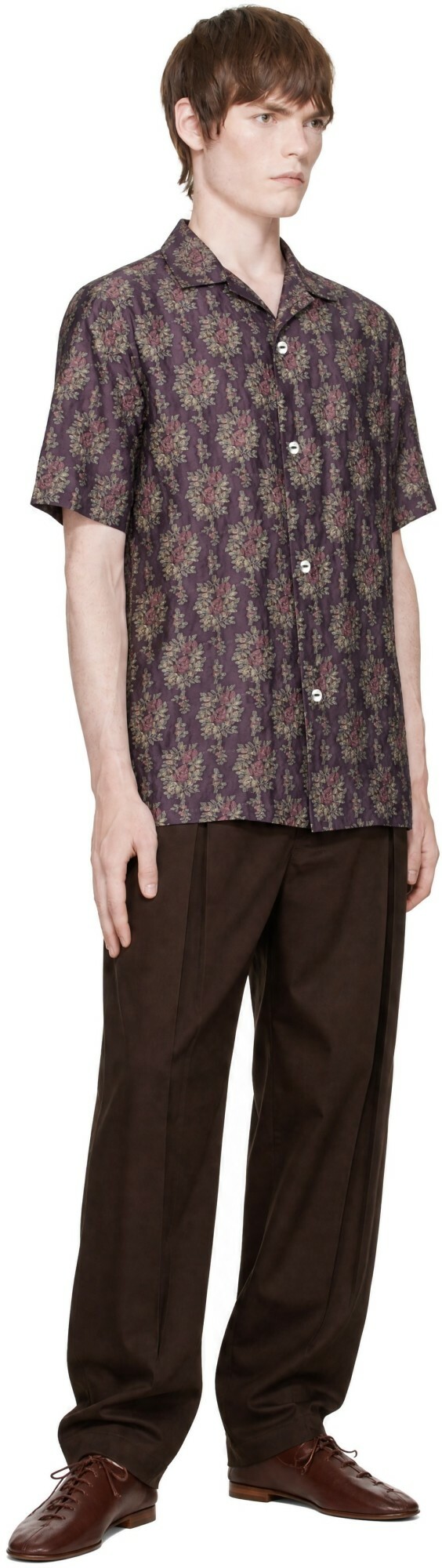 NEEDLES Purple Cabana Shirt
