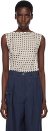 Caro Editions Off-White Alexa Top