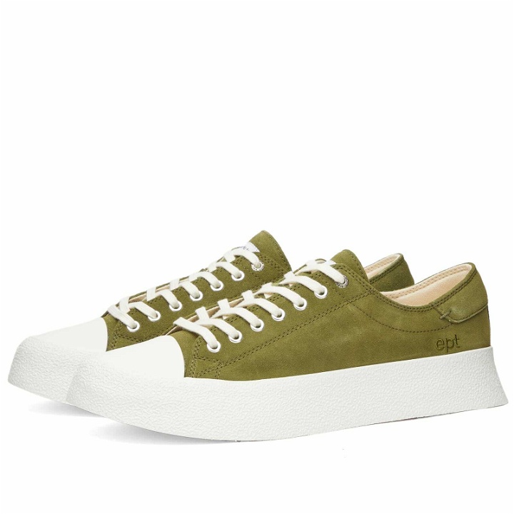 Photo: East Pacific Trade Men's Dive Suede Sneakers in Olive