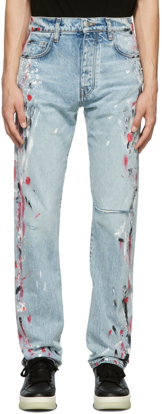 Photo: AMIRI Blue Painter Jeans