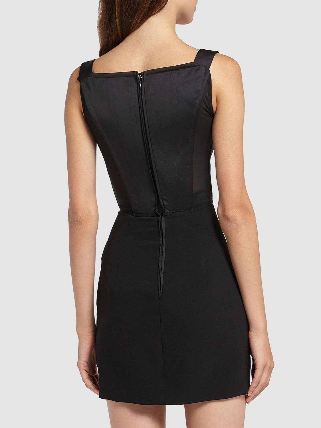 DSQUARED2 - Crepe Cady Mini Corset Dress Dsquared2 DSQUARED2 - Crepe Cady Mini Corset Dress Dsquared2