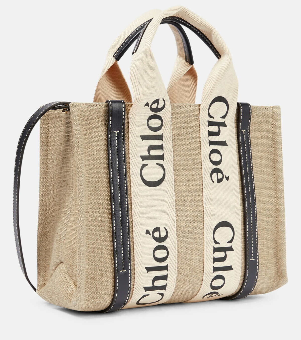 Chloe Woody Small canvas tote Chloe