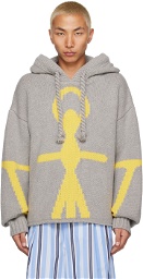 JW Anderson Gray Anchor Hoodie