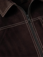 Oliver Spencer - Suede Jacket - Brown