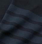 Thom Browne - Slim-Fit Striped Loopback Cotton-Jersey Sweatshirt - Blue