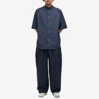 TEATORA Men's Packable Metallic Short Sleeve Wide Shirt in Navy
