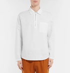 Sandro - Linen and Cotton-Blend Half-Zip Shirt - Men - White