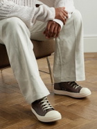 Rick Owens - Ramones Transparent-Leather Sneakers - Brown