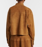 Nour Hammour Lucien suede cropped jacket