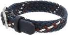 Salvatore Ferragamo Navy Braided Bracelet