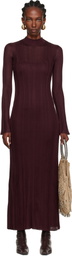 Gabriela Hearst Burgundy Atira Maxi Dress