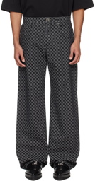 Balmain Black Monogram Jeans