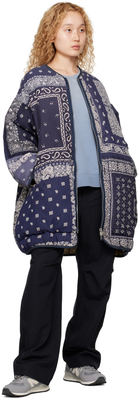 Visvim Blue Reversible Down Coat