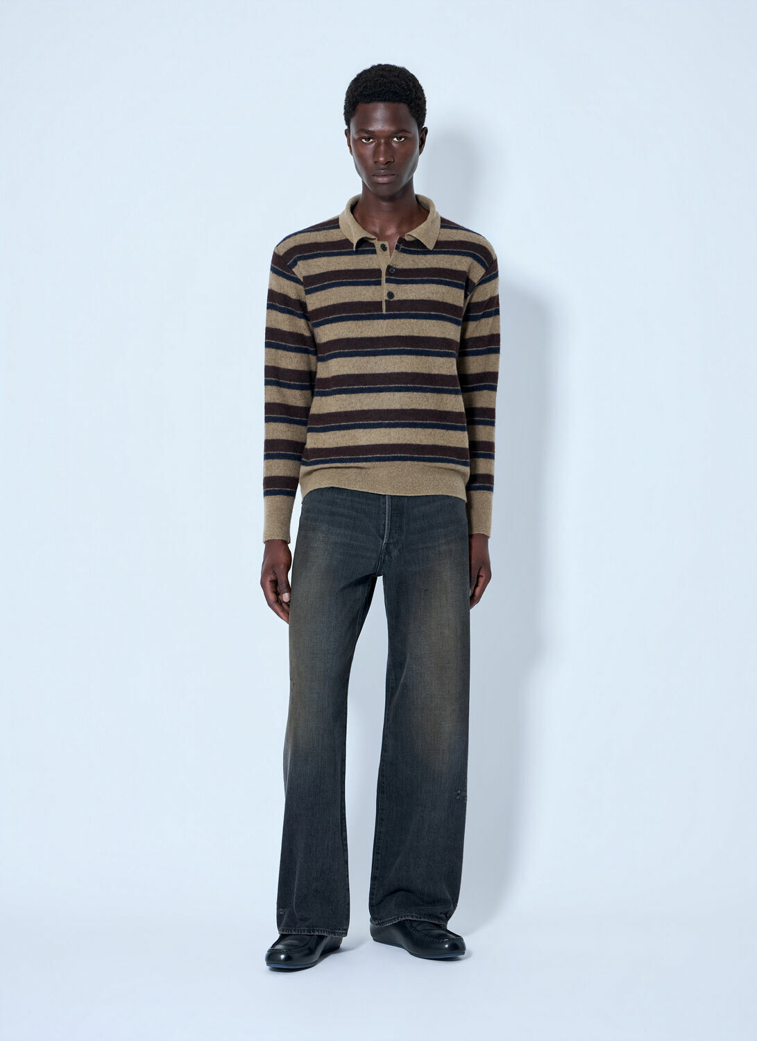 ssstein Knit Stripe Polo