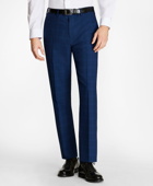 Brooks Brothers Men's Regent Fit Saxxon Wool Three-Button Plaid 1818 Suit | Blue