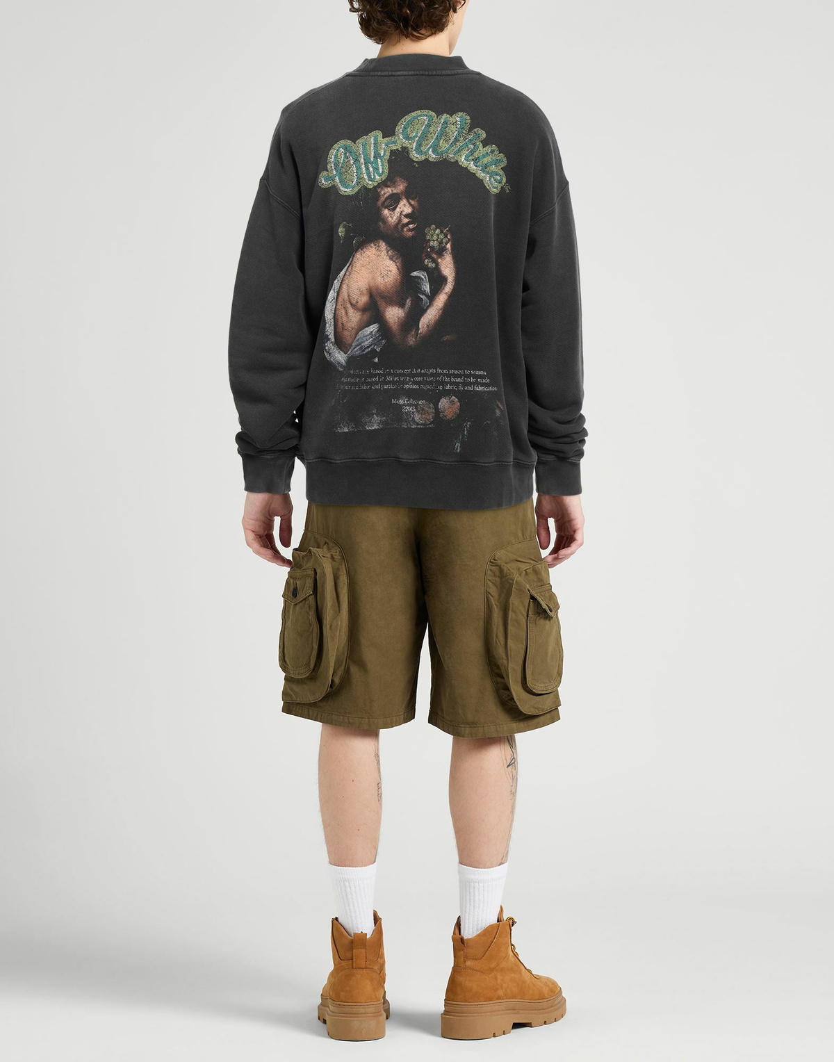 Off-white Mens Sweatshirt Charcoal