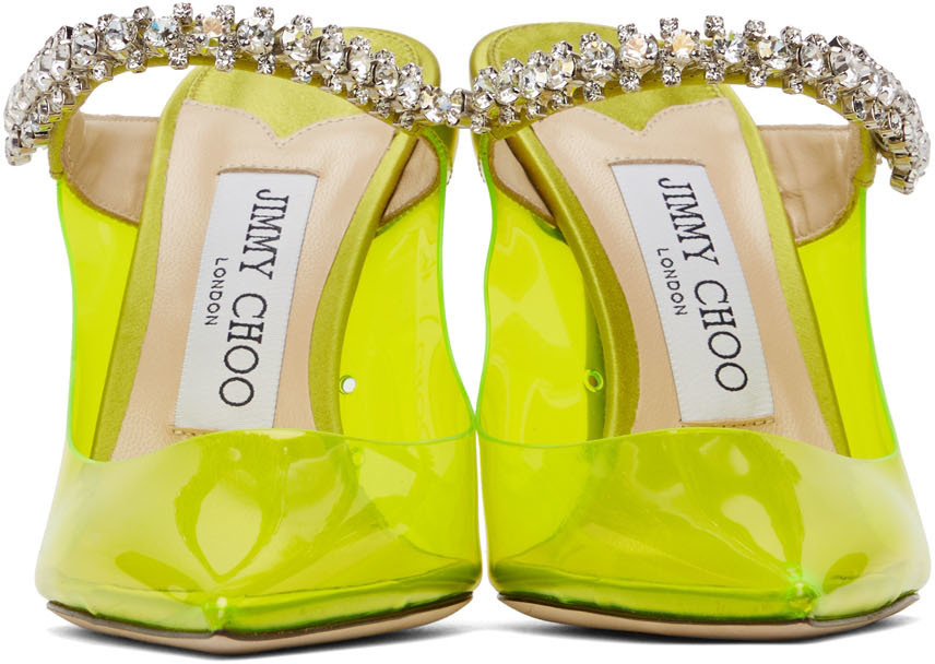 Jimmy Choo Yellow PVC Bing 100 Heels Jimmy Choo