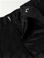 TOM FORD - Austin Straight-Leg Wool and Silk-Blend Satin-Jacquard Suit Trousers - Black