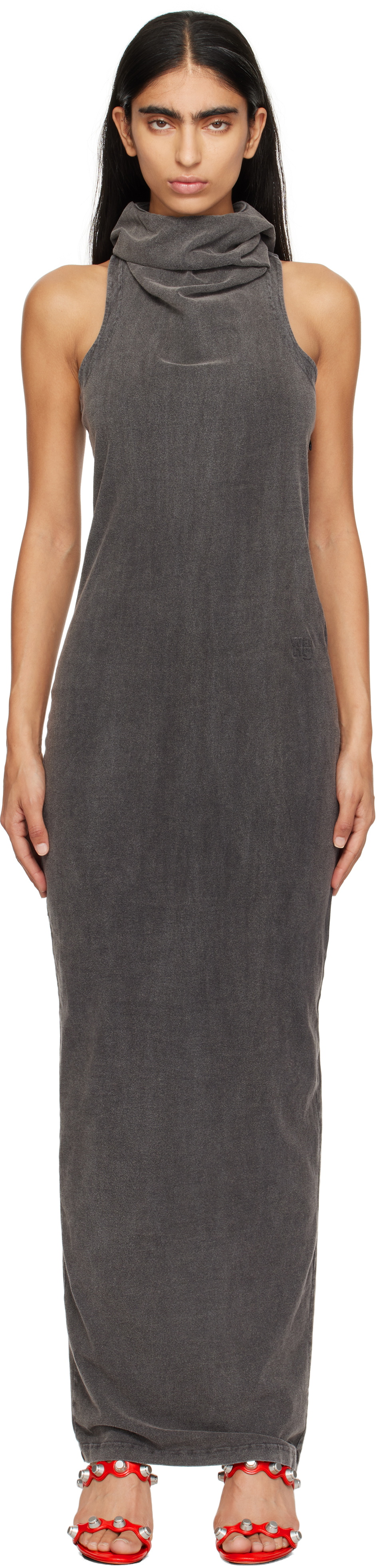 grey cowl neck dress Let's See Heather Grey Cowl Neck Sweater Dress – Shop the Mint