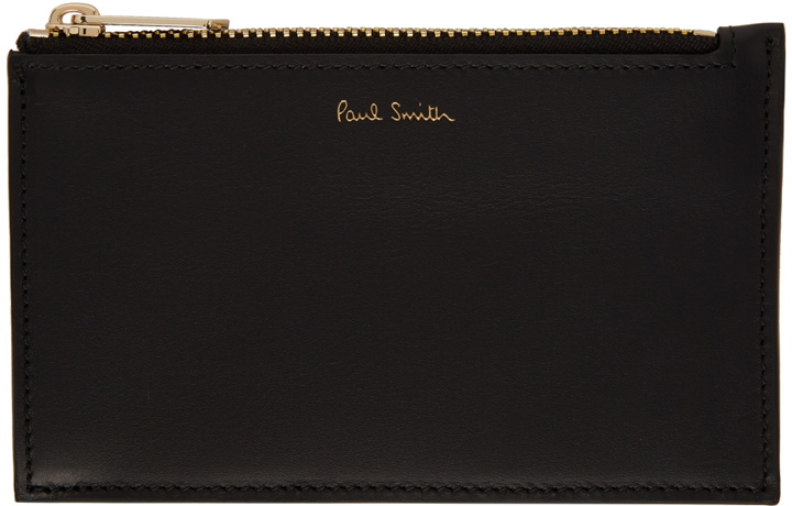 Photo: Paul Smith Black Signature Stripe Zip Wallet