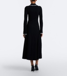 Simkhai Ribbed-knit shirt dress