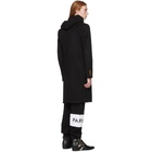 Givenchy Black Wool and Cashmere 4G Button Coat