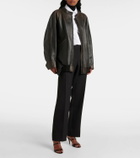 The Row Kengia leather jacket